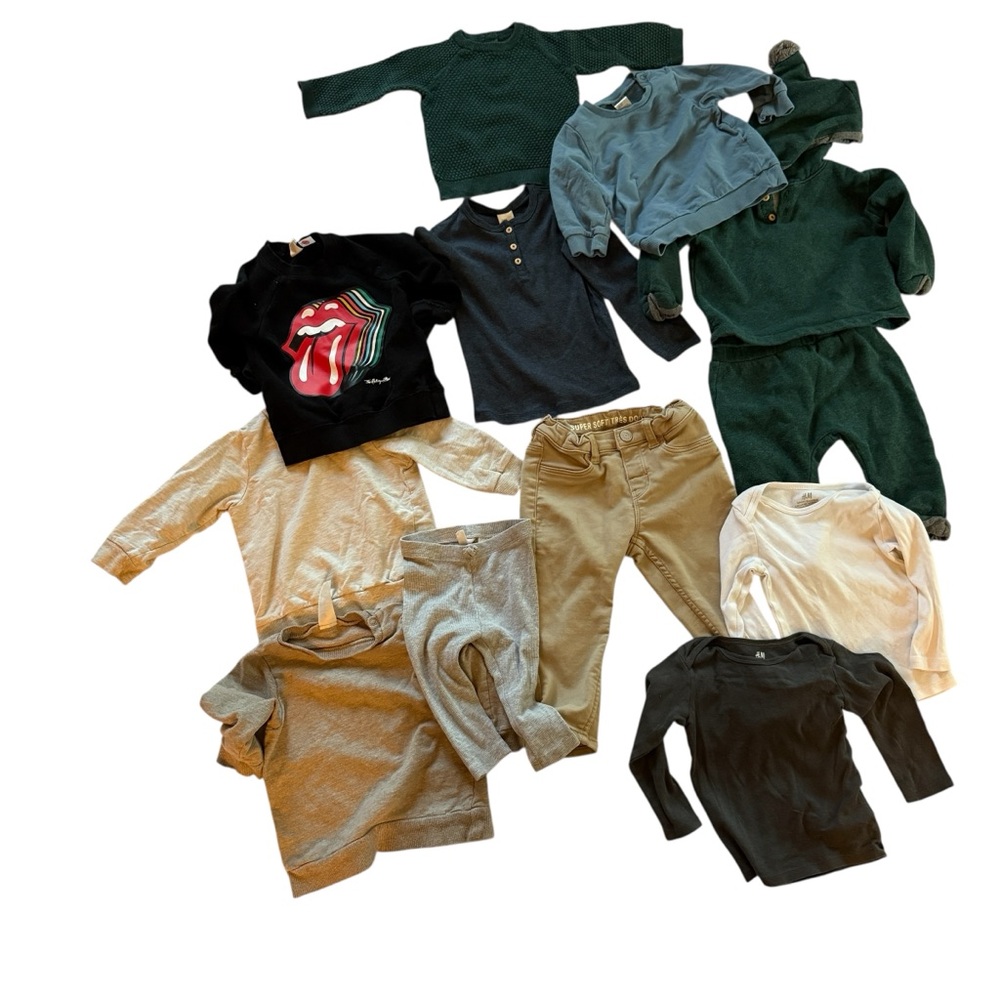 H&M Lot Of 11 Baby Clothes Sizes 9-18 Months